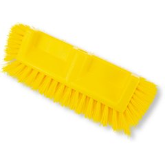 40422EC04 Color Coded Mult-Level Floor Scrub Brush with End Bristles 12" - Yellow