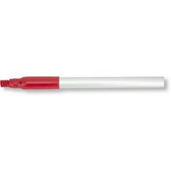 40246EC05 Natural Aluminum Handle with Color-Coded Tip and Hang Up Cap 30" - Red