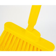 41082EC04 Color Coded Duo-Sweep Flagged Angle Broom 56" - Yellow