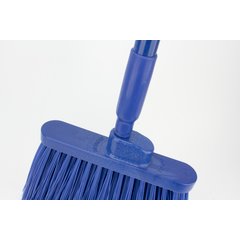 41082EC14 Color Coded Duo-Sweep Flagged Angle Broom 56" - Blue