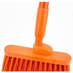 41082EC24 Color Coded Duo-Sweep Flagged Angle Broom 56" - Orange