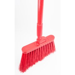41083EC05 Color Coded Duo-Sweep Unflagged Angle Broom 56" - Red