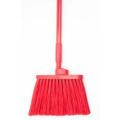 41083EC05 Color Coded Duo-Sweep Unflagged Angle Broom 56" - Red