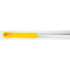 40226EC04 Natural Aluminum Handle with Color-Coded Tip and Hang Up Cap 60" - Yellow