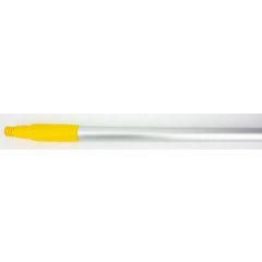40226EC04 Natural Aluminum Handle with Color-Coded Tip and Hang Up Cap 60" - Yellow