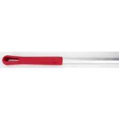 40226EC05 Natural Aluminum Handle with Color-Coded Tip and Hang Up Cap 60" - Red