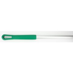 40226EC09 Natural Aluminum Handle with Color-Coded Tip and Hang Up Cap 60" - Green