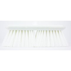40050EC02 Color Coded Flo-Thru Brush with Protective Bumper 9.5" - White