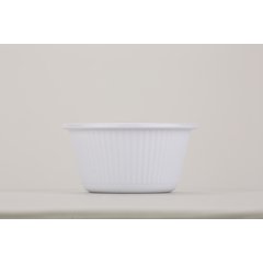 S29302 Melamine Fluted Ramekin 3 oz - White