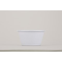 S29202 Melamine Fluted Ramekin 2 oz - White