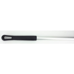 40216EC03 Natural Aluminum Handle with Color-Coded Tip and Hang Up Cap 48" - Black