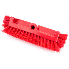 40422EC05 Color Coded Mult-Level Floor Scrub Brush with End Bristles 12" - Red