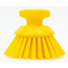 Colored Scrub Brush - Short Handle, Yellow