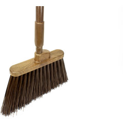 41083EC01 Color Coded Duo-Sweep Unflagged Angle Broom 56" - Brown