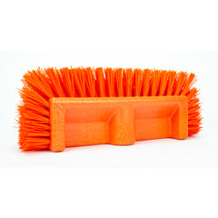40422EC24 Color Coded Mult-Level Floor Scrub Brush with End Bristles 12" - Orange