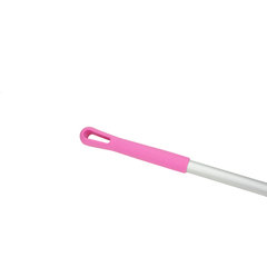 40246EC26 Natural Aluminum Handle with Color-Coded Tip and Hang Up Cap 30" - Pink