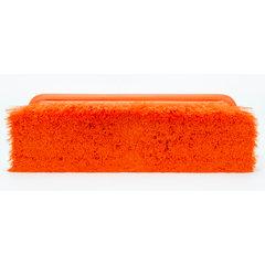 40050EC24 Color Coded Flo-Thru Brush with Protective Bumper 9.5" - Orange