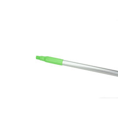40246EC75 Natural Aluminum Handle with Color-Coded Tip and Hang Up Cap 30" - Lime