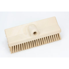40423EC25 Color Coded Bi-Level Scrub Brush 10" - Tan