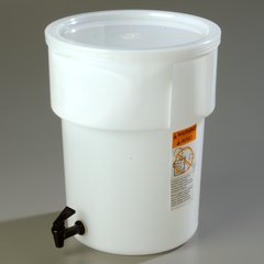 221002 Round Beverage Dispenser 5 Gallon - White