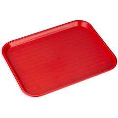 CT141805 Cafe® Fast Food Cafeteria Tray 14" x 18" - Red