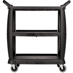 CC203603 Bussing Cart 18" x 36.25" x 38" - Black