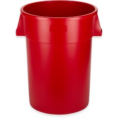 34104405 Bronco™ Round Waste Bin Trash Container 44 Gallon - Red