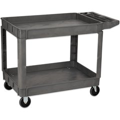 UC452523 Bin Top 2 Shelf Utility Cart 45" x 25" - Gray