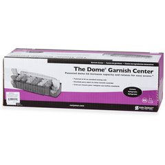 BD4005S Dome® Garnish Center - 8 Pint - 5 Tray  - Black