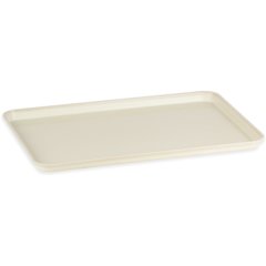 2618FGQ001 Glasteel™ Tray Display/Bakery 17.9" x 25.6" - Bone White