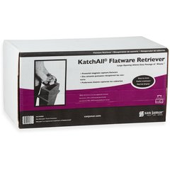 KA1950RD KatchAll Magnetic Flatware Retriever Trash Can Lid  - Burgundy