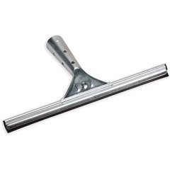 4007000 Flo-Pac® Professional Single-Blade Rubber Window Squeegee With A Zinc Plated Steel Handle 12" - Black