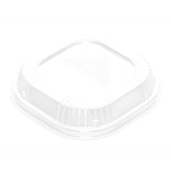 DX11810174 Dome Lid for 10oz Square Dish 4" x 4" (1000/cs) - Clear