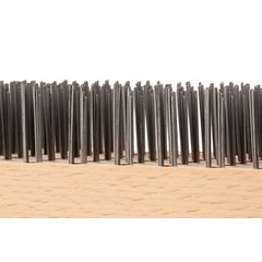 4067600 Brush w/Flat Steel Bristles 9-3/8" x 3-25/32" - Tan