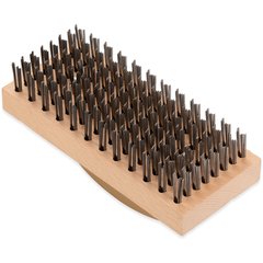 4067600 Brush w/Flat Steel Bristles 9-3/8" x 3-25/32" - Tan
