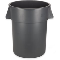 34105523 Bronco™ Round Waste Bin Trash Container 55 Gallon - Gray