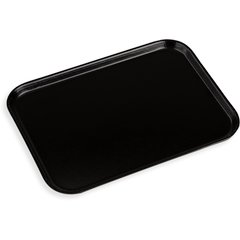 1612FG004 Glasteel™ Solid Rectangular Tray 16.4" x 12" - Black