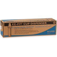 C2410C One-Size-Fits-All EZ-Fit® Cup Dispenser, Tube Length 23.25" - Black  - Black