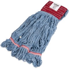 369454B14 Flo-Pac® Large Looped-End Mop With Red Band  - Blue