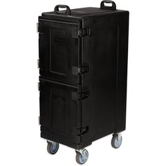 PC600N03 Cateraide™ Insulated Front Loading Food Pan Double Carrier 10 Pan Capacity - Black