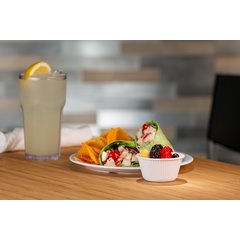 S29102 Melamine Fluted Bowl Ramekin 4 oz - White