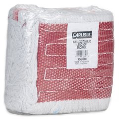 369424B00 Flo-Pac® Large Looped-End Mop w/Red Band  - White-Red