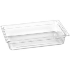 10201B07 StorPlus™ Polycarbonate Food Pan Full-Size, 4" Deep - Clear