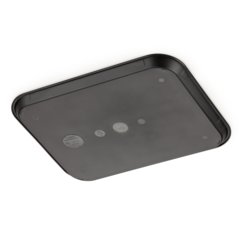 CT1418030 Cafe® Fast Food Cafeteria Tray 14" x 18" - Antimicrobial Black