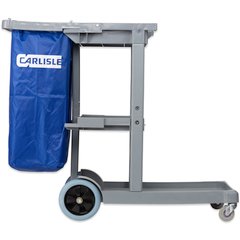 JC1945S23 Short Platform Janitorial Cart  - Gray