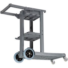 JC1945S23 Short Platform Janitorial Cart  - Gray