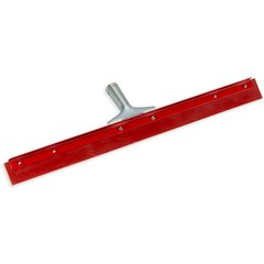 4007600 Flo-Pac® Straight Red Gum Rubber Floor Squeegee With Heavy Duty Steel Frame 24" - Red