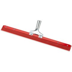 4007600 Flo-Pac® Straight Red Gum Rubber Floor Squeegee With Heavy Duty Steel Frame 24" - Red