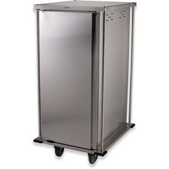 DXPTQC2T1D20 Dinex® Totally Quiet Compact Meal Delivery Cart - Single Door - 2 Trays Per Slide 20 Trays (1ea) - Stainless Steel