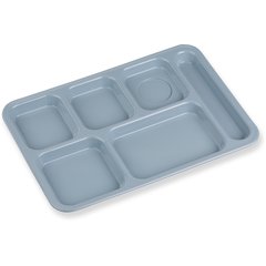 614R59 Right-Hand 6-Compartment ABS Tray 10" x 14" - Slate Blue